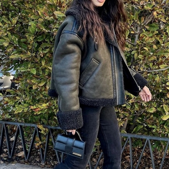 NWT Zara Aviator Jacket - Picture 2 of 6